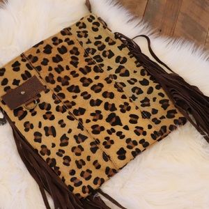 American Darling  purse Leopard Fringed